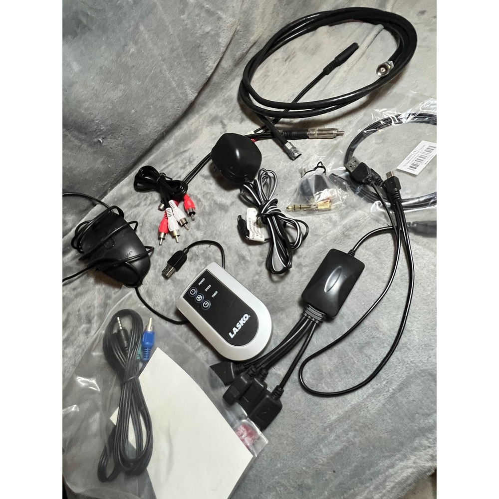 Electronics Cable Accessory Lot Lasko Remote RCA HDMI Coax Optical Audio Cords